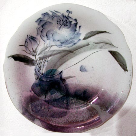 'Flower', plate, porcelain