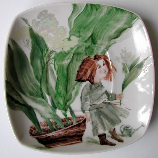 'A Little Fairy', porcelain, saucer