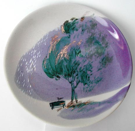 'The Evening', plate, porcelain